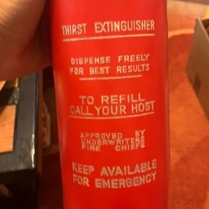 Vintage Thirst Extinguisher decanter